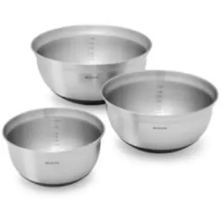 brabantia Mixing Bowl Set steel matt black