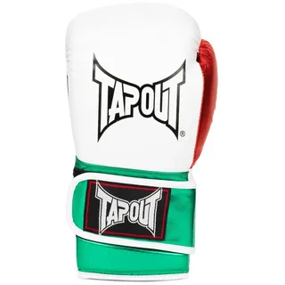 TapouT Boxhandschuhe aus Kunstleder (1Paar) PAPITO Kunstleder-boxhandschuhe - White / Green / Red - 12 Oz