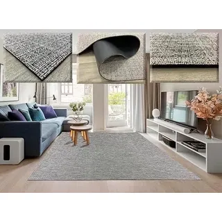 Tadi & Imperio1979 Geflochtener Vinyl-Teppich für Wohnzimmer, 200 x 300 cm, Küchenteppich, waschbar, für den Außenbereich, Küchenteppich, Küchenteppich, Flurteppich