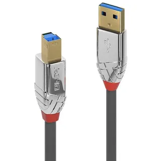 Lindy 36662 2m USB 3.0 Typ A an B Kabel, Cromo Line