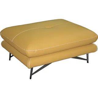 Calia Italia Hocker Cezanne Leder 90 x 42 x 70 cm Gelb