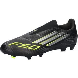 F50 League Laceless FG/MG Core Black / Iron Metallic / Lucid Lemon 48