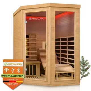 Artsauna Esbjerg mit Triplex-Heizsystem & Hemlockholz