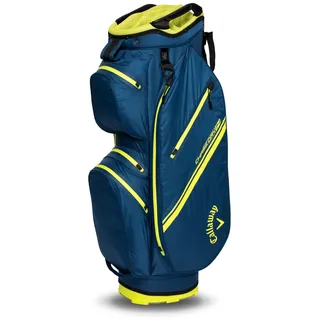 Callaway Golf Chase Dry wasserdichte Cartbag 2025, Marineblau/Fluorscent Gelb