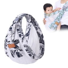 CaCaCook Baby Tragetuch, Atmungsaktive Babytrage für Neugeborene, Verstellbare 3D Mesh Babytragen Babytragetücher Tragetuch Wickeln mit Dicken Schultergurten und Tasche für Neugeborene