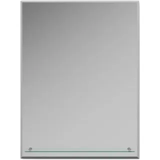 soak Design-Badspiegel mit Ablage - Wandspiegel mit Ablagefläche - 60 x 80 cm, einfache Montage