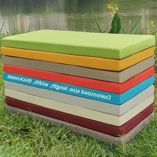 Wasserdichtes Außen-Sitzkissen - Komfortables Außen-Sitzen - Dicke 45D Schaumfüllung - 65 x 65 x 8 cm