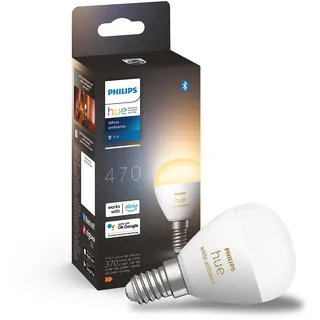Philips Hue LED-Leuchtmittel Tropfenform E14 5,1W warmweiß bis kaltweiß smart