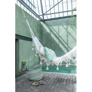 Manahee Design | Set von 2 Körben mit Griff aus Seegras Beige/Grün | 44,5 cm x 48,5 cm x 47 cm - Beige