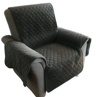 JEMIDI Wende Sesselschoner Sherpa Schonbezug Sesselschutz Schutzbezug Sesselhusse (Anthrazit)