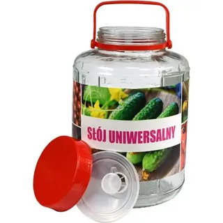 Glasgefäß mit Henkel, für Konfitüren, Säfte, Wein 5,0 l