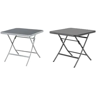 Gardissimo GARDA Gartentisch Klapptisch 80x80cm klappbar anthrazit