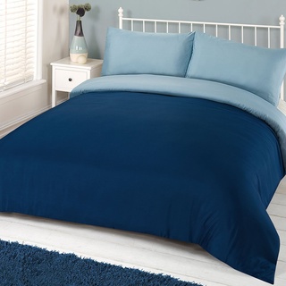 Brentfords Bettwäsche Spannbettlaken, Microfaser Soft Touch, Marineblau, Single, BRENTNABL61, Navy, einzelbett