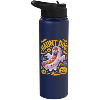 Haunt Dog Lustiger Halloween-Hotdog-Geist Stainless Steel Insulated Water Bottle