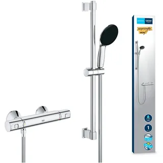 Grohe Precision Start Duschset mit Thermostat Silber 110