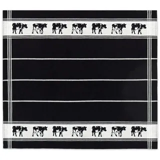 Geschirrtuch DDDDD "Zwart Bont", schwarz, 6 Stk., 100 % Baumwolle, 100% Baumwolle, Geschirrtücher, Geschirrtuch