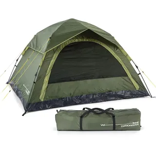 Where Tomorrow Pop up Wurfzelt für 4 Personen | für Camping, Outdoor, Festival, Strand & Party | mit Sonnenschutz & Regenschutz | Sekundenzelt - leicht & wasserdicht | Biwak Zelt