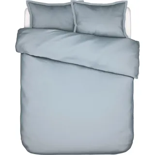 Essenza Bettwäsche-Garnitur Satin Aziza Farbe Zen blue Größe 155x220+80x80