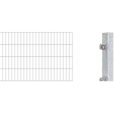 Bild Alberts Doppelstabmatten-Grundset 20 m 200 x 80 cm 6/5/6 feuerverzinkt