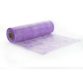 Protinam Sizoflor 30cm x 25m Tischläufer Tischband in Flieder zur Dekoration wie Sommer, Ostern, Weihnachten oder Hochzeiten abgelängt (25m, 5300 Flieder), 60-006-R-300-A25m-P