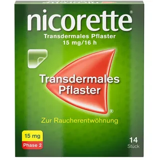 nicorette® transdermales Pflaster 15mg/16h transdermal 14 St 14 St Pflaster transdermal