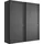 Schwebetürenschrank Göteborg 197,3 x 220 x 67 cm Grau
