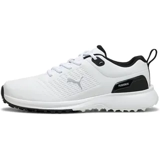 Puma Herren Fusion Plus SL Golfschuh, White Black, 40.5 EU