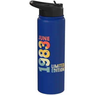 1983 Limited Edition Juni 1983 Retro 1983 Vintage Jahr 1983 Stainless Steel Insulated Water Bottle