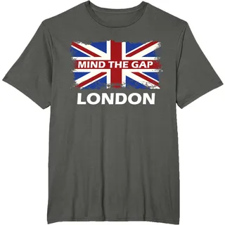 Mind The Gap London Union Jack Fahne England T-Shirt