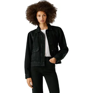 Pepe Jeans Sunny Blk Jeansjacke Schwarz S Damen Schwarz S - Schwarz