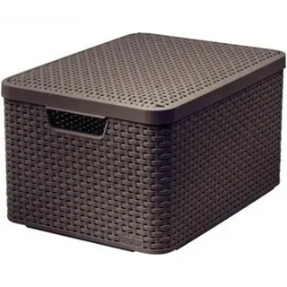 Curver Aufbewahrungsbox Natural Style S 1-tlg. Dunkelbraun
