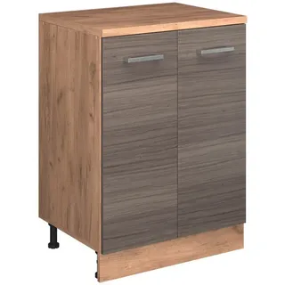 Vicco Unterschrank Küchenschrank für Dachschrägen 60 x 83,8 x 46 cm Edelgrau/Grau