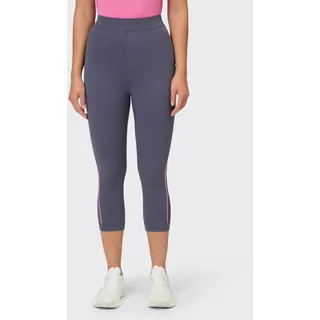 Seamless Capritights VENICE BEACH "LEGGINGS 3/4 KIMBERLY", Damen, Gr. S (38), N-Gr, blau mussel, Obermaterial: 75% Polyamid, 25% Elasthan, Hosen Seamless Capritights, sportlicher Stil, für Sport, atmungsaktiv, schnell trocknend