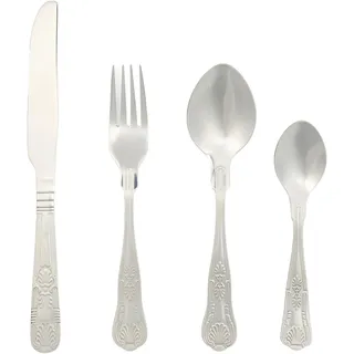 Russell Hobbs COMBO-8758 Verona Besteckset - 72-teilig, 18/10 Edelstahl, Tafelbesteck für 18 Personen, spülmaschinenfest, Gabeln/Messer/Löffel/Teelöffel im Set enthalten, 50 Jahre Garantie.