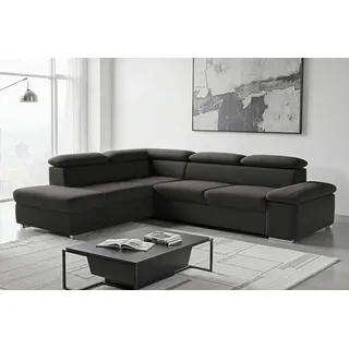 sit&more Ecksofa »Valentine L-Form, B: 272 cm« mit Arm- & Kopfteilverstellung, optional mit Bettfunktion,