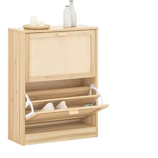 SoBuy Schuhschrank 60 x 80 x 24 cm beige/braun