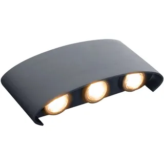 NÄVE LED-Außenwandleuchte Auron Schwarz IP65