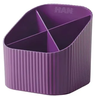 HAN Schreibköcher Re-X-LOOP 4 Fächer Lila