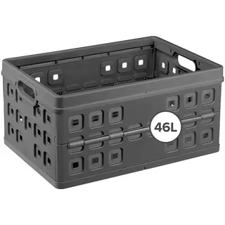 SUNWARE Aufbewahrungsbox Square Klappbox 38 x 54 x 26,5 cm 1-tlg. anthrazit