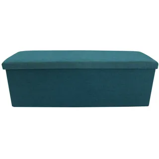 Mobili Rebecca FUßHOCKER Türkis 38/110/38 cm , Textil , 38x38x110 cm , Wohnzimmer, Sessel, Hocker & Hockerbänke, Sitzhocker