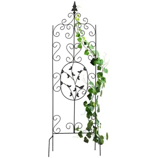 Relaxdays Rankgitter 122 x 34,5 cm Schwarz