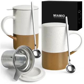 MiaMio Teetasse 0,5 l Braun 2 St.