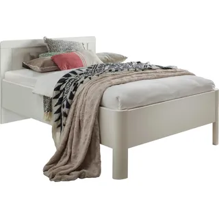 Holzbett WIEMANN "Bern, Bettgestell, Bettrahmen, für Schlafzimmer", weiß, B:109cm H:88cm L:217cm, Betten, Holzbett, verschiedene Größen und Farben, in Komforthöhe