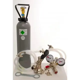 Zubehörpaket für Pygmy 1-leitig mit 5 Liter Adapter, hochwertige Metallausführung mit Bierabstellhahn ohne Co2 Flasche