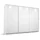 Schwebetürenschrank OTELI 278 x 233 x 68 cm Weiß