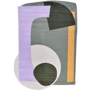 Tom Tailor Shapes Eight, 305 green multi (155x230cm)