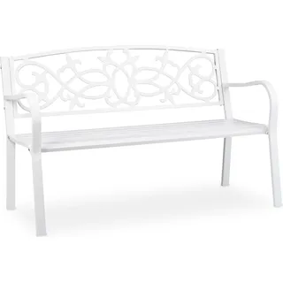Gartenbank Vintage weiß - Weiß