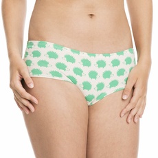 loud + proud Damen Panties Organic Cotton, GOTS, Animalprint, Gr. 36, Grün (Verde ve)