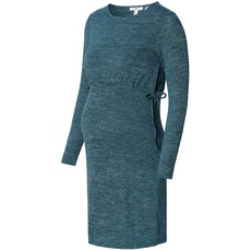 ESPRIT Maternity Damen Dress Nursing Long Sleeve Kleid, Teal Blue-455, XL