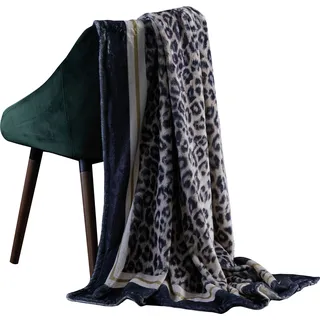 APELT Plaid »Leon« edles Design in Leopardenoptik, Kuscheldecke, braun